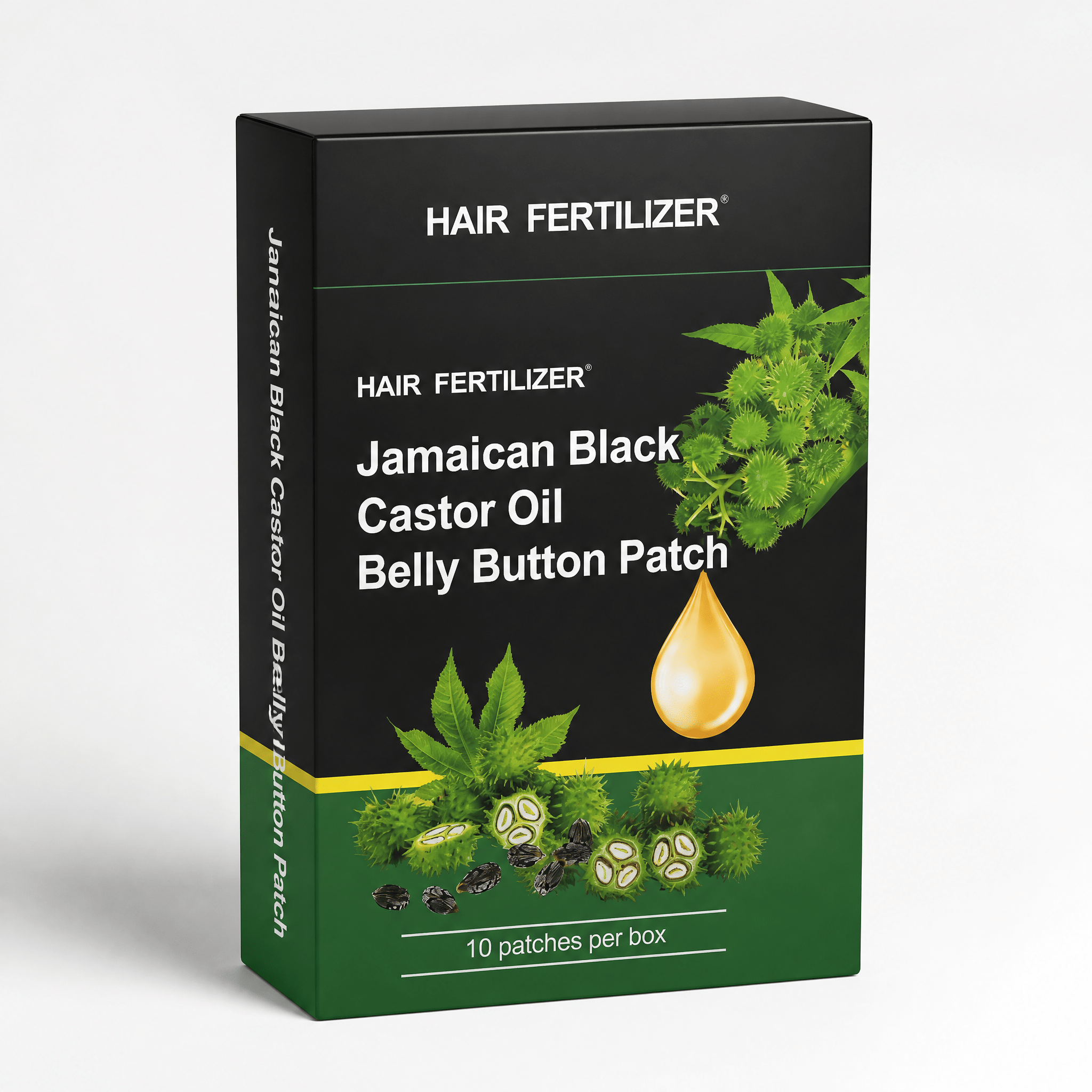 Jamaican Black Castor Oil For Belly Button (1 month supply) - Hair Fertilizer